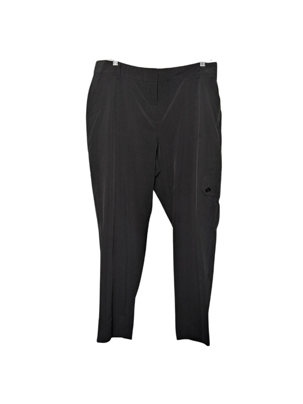 Chico's Women's Ankle Cargo Pants, Black, Size 1.5